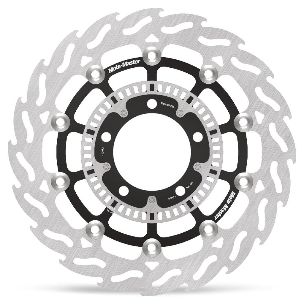 Moto-Master : Flame Road disc | Floating | Front | Left | Kawasaki: ER-6F,N (ABS), Versys (ABS) (Incl. ABS ring)