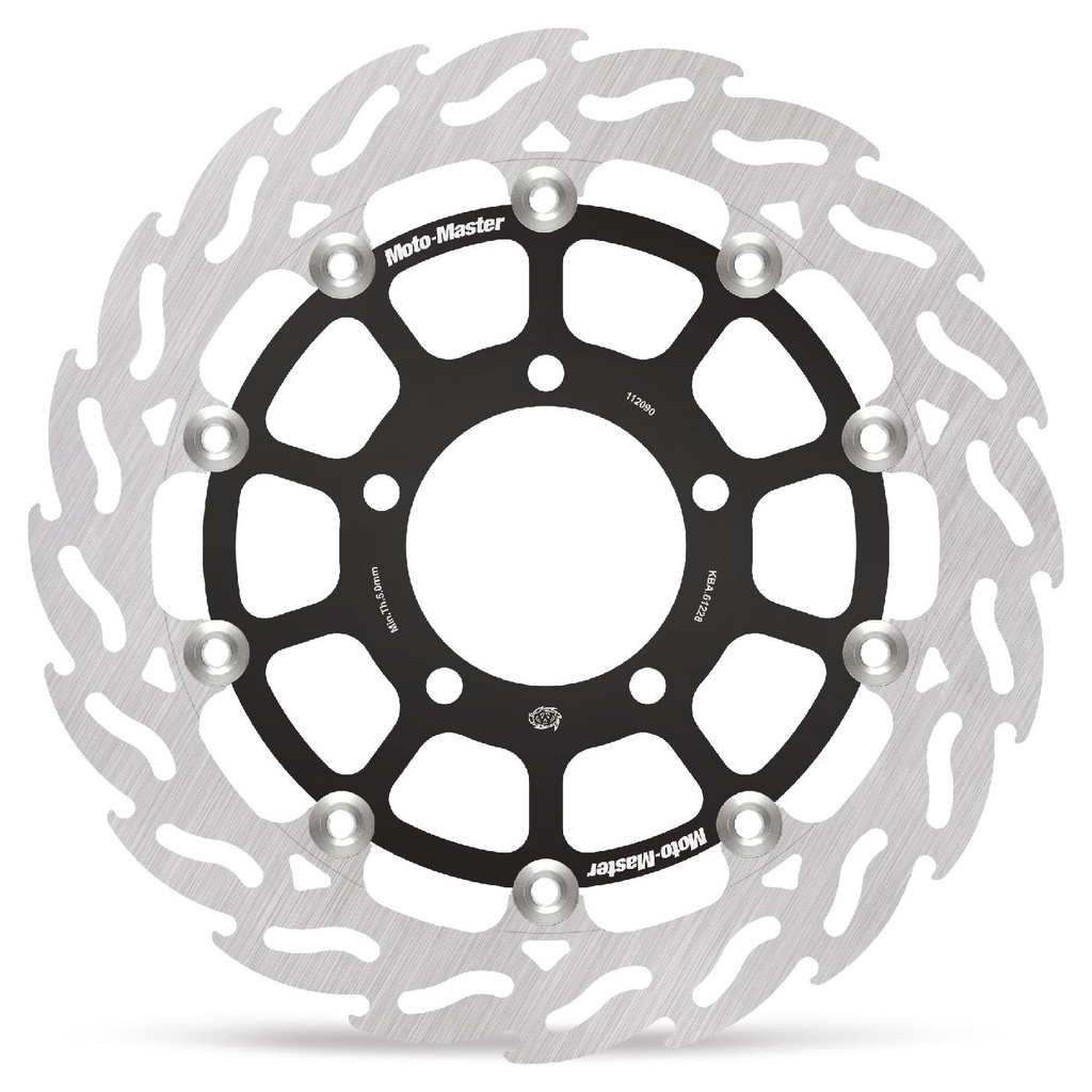 Moto-Master : Racing Flame Road disc | Floating | Front | Left | Kawasaki: ZX10R