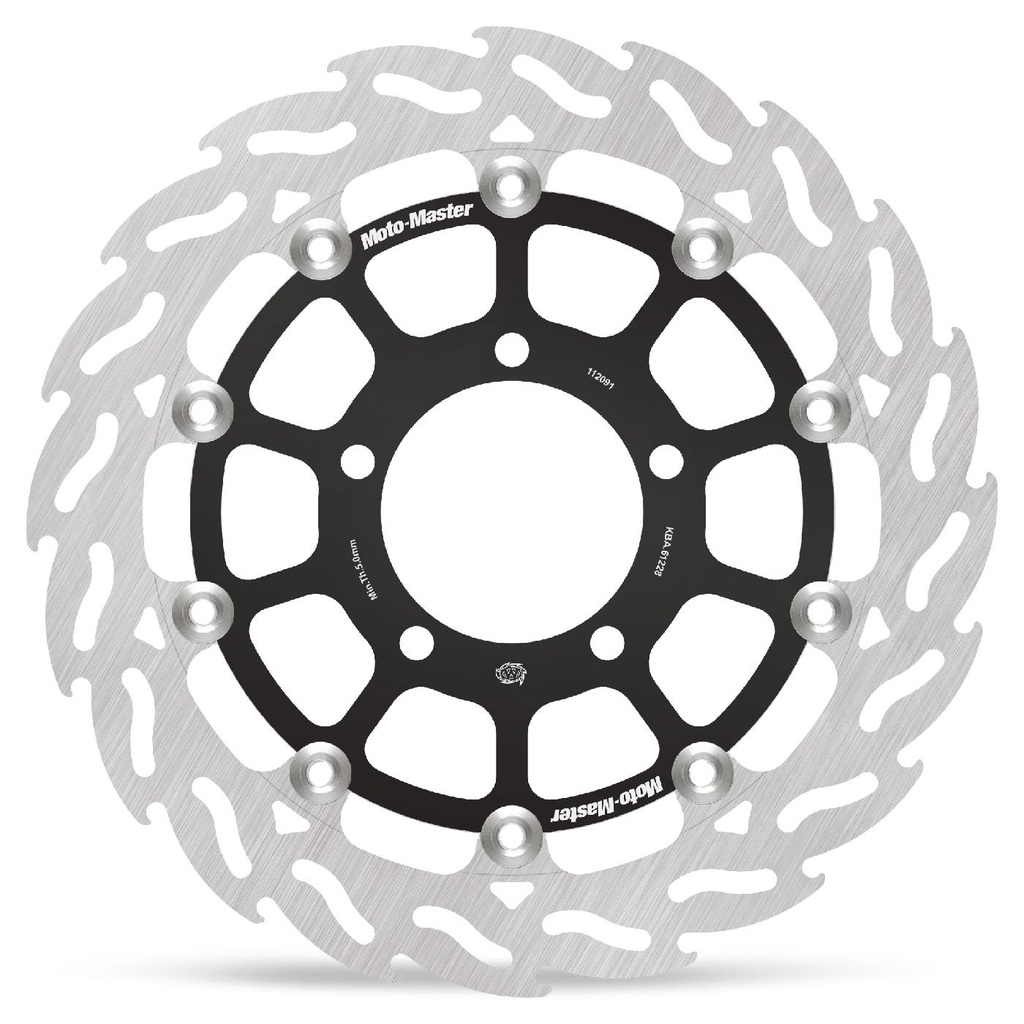 Moto-Master : Racing Flame Road disc | Floating | Front | Right | Kawasaki: ZX10R