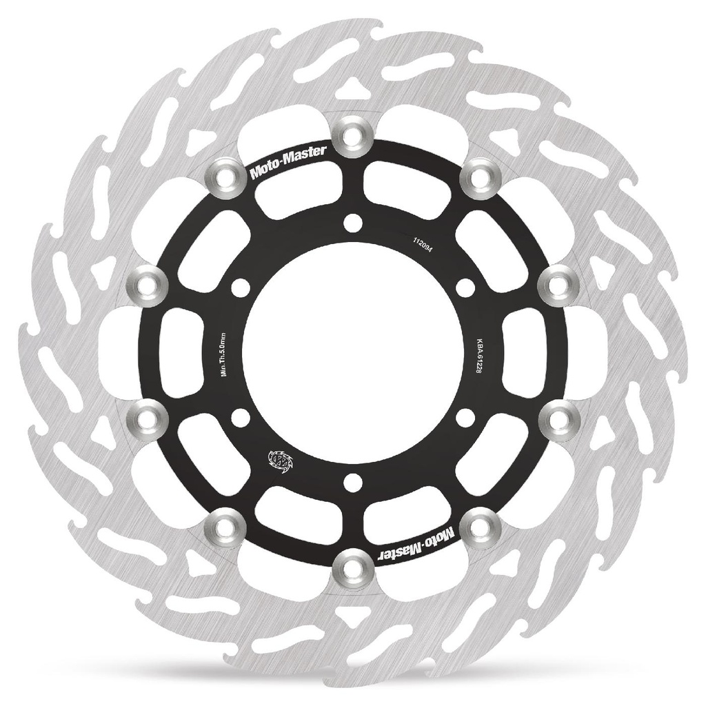 Moto-Master : Racing Flame Road disc | Floating | Front | Left | Suzuki: GSXR 600-750 2008