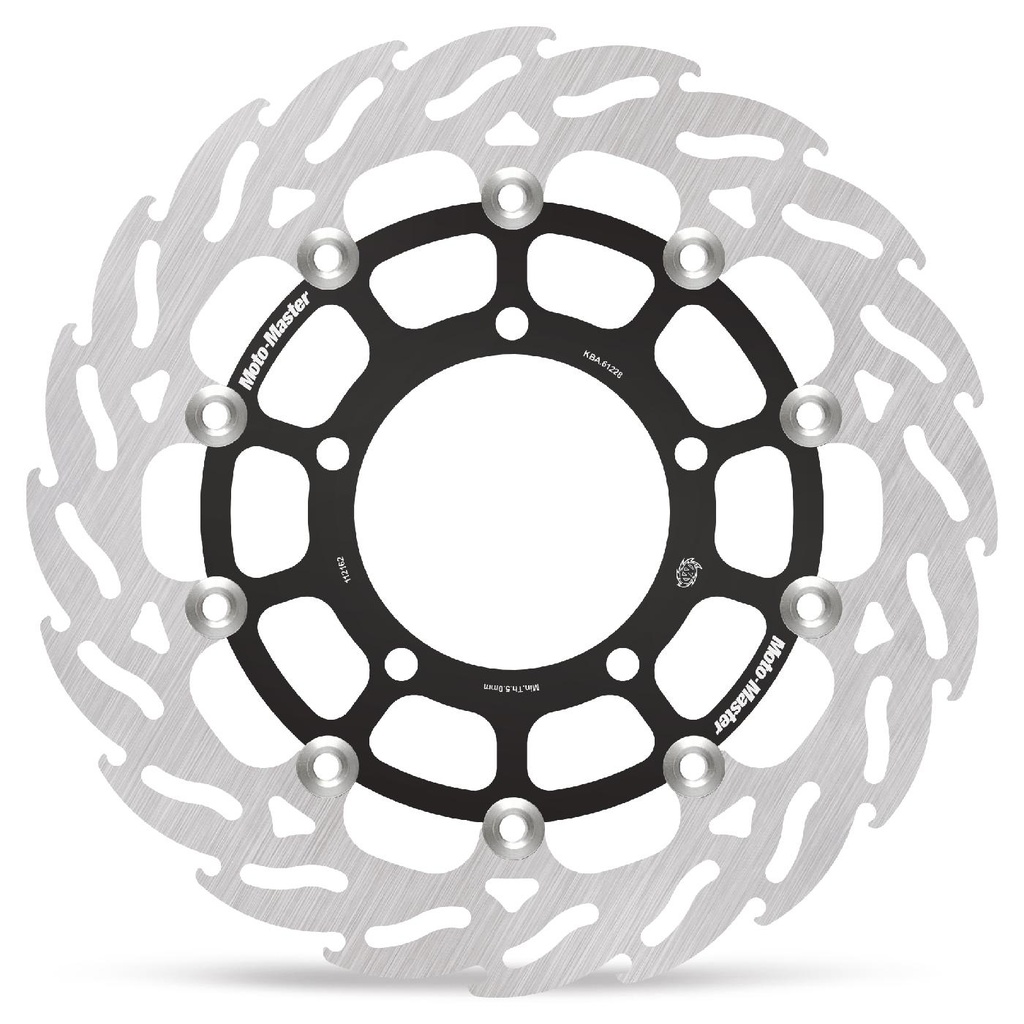 Moto-Master : Racing Flame Road disc | Floating | Front | Left | Suzuki GSXR 1000 K5