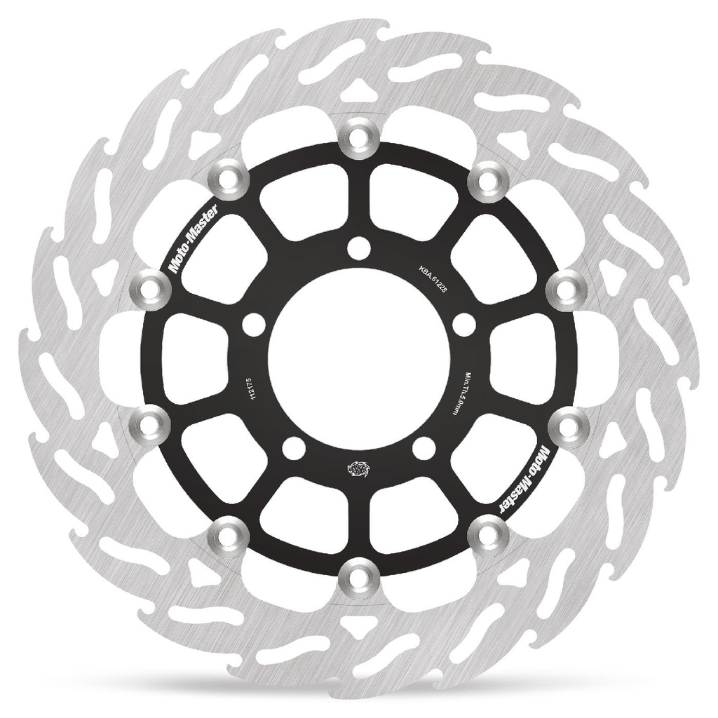 Moto-Master : Racing Flame Road disc | Floating | Front | Left | Triumph: Daytona 675 ABS
