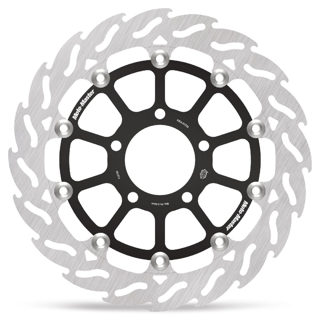 Moto-Master : Racing Flame Road disc | Floating | Front | Left | Suzuki: GSX-R 600-750-1000