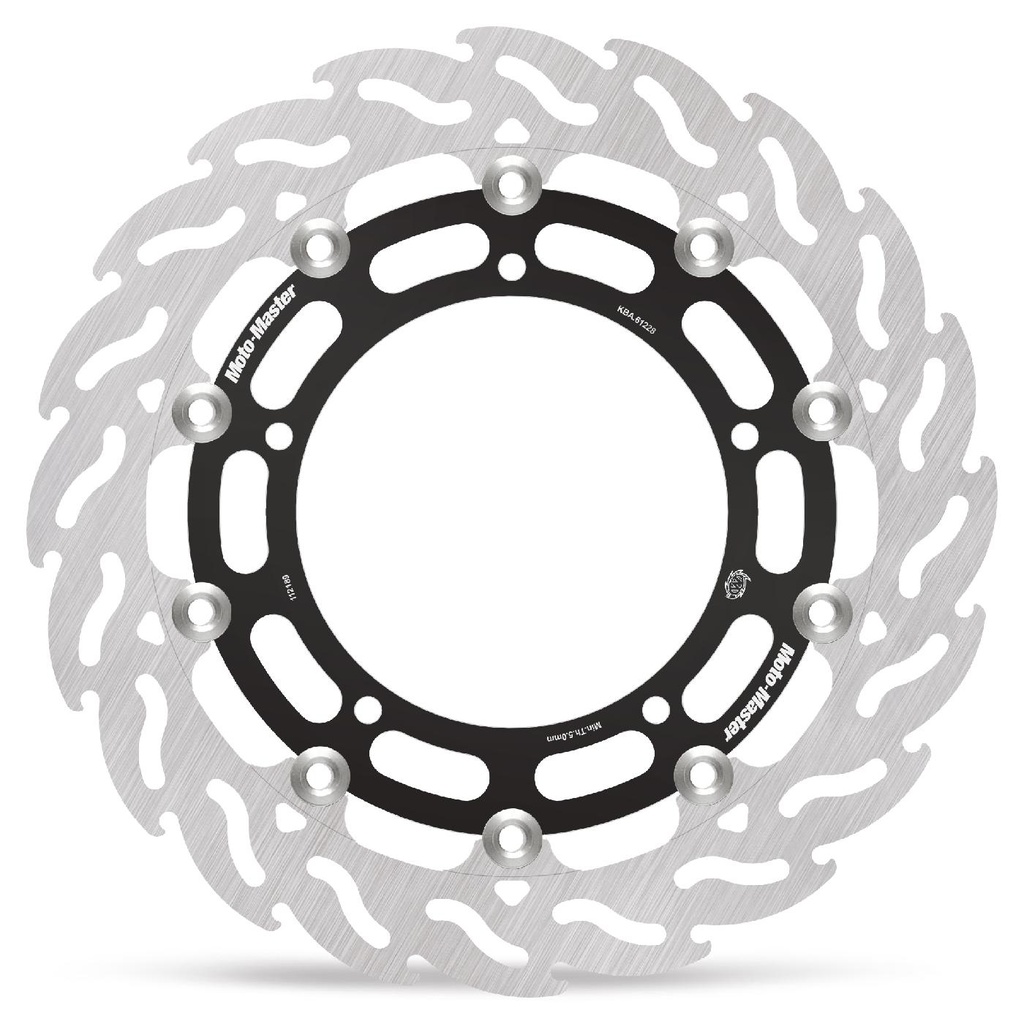 Moto-Master : Racing Flame Road disc | Floating | Front | Right | Yamaha: FZ6, YZF R6