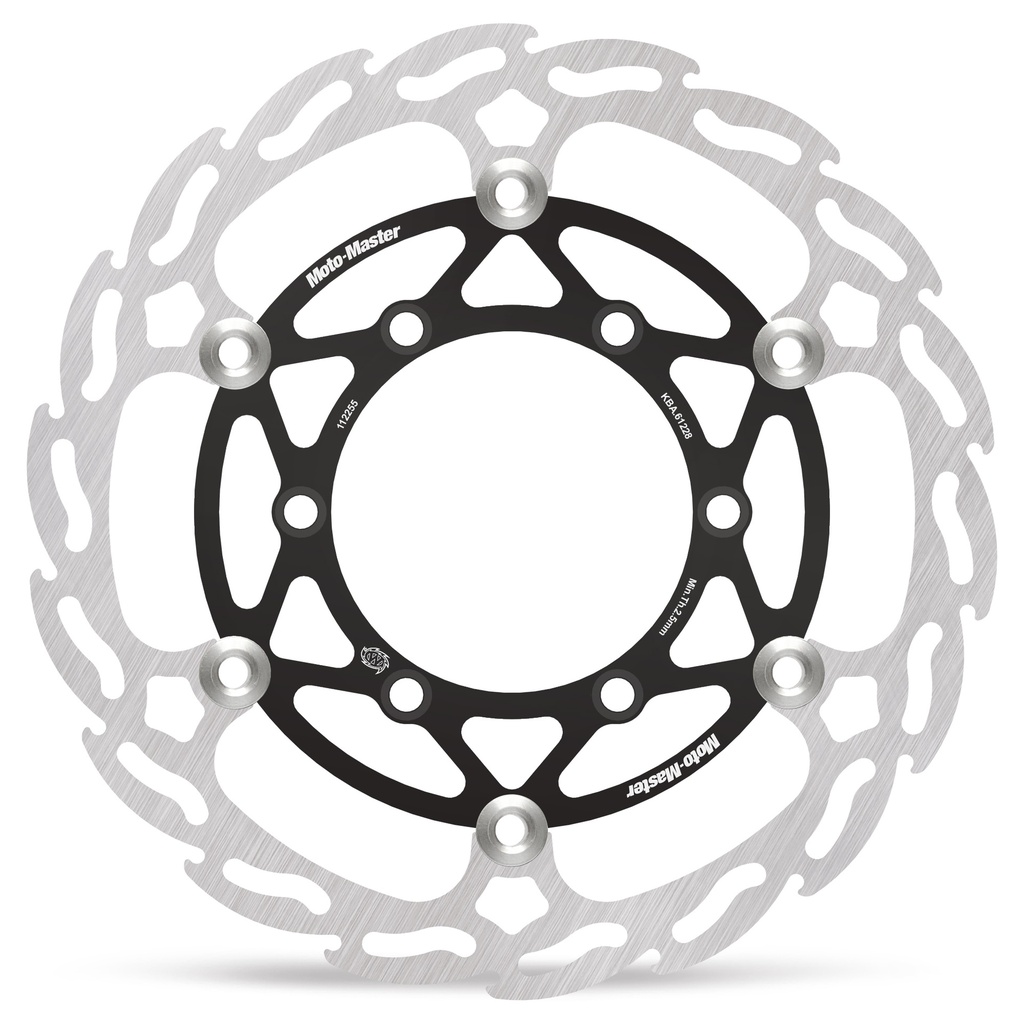 Moto-Master: Flame MX disc | Floating | Front | Ø260mm | Black | Kawasaki: KX85, KX100