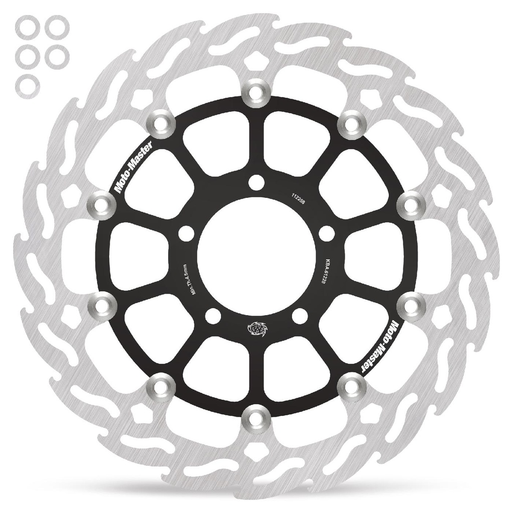 Moto-Master : Flame Road disc | Floating | Front | Left | Kawasaki: ZX10 2016->