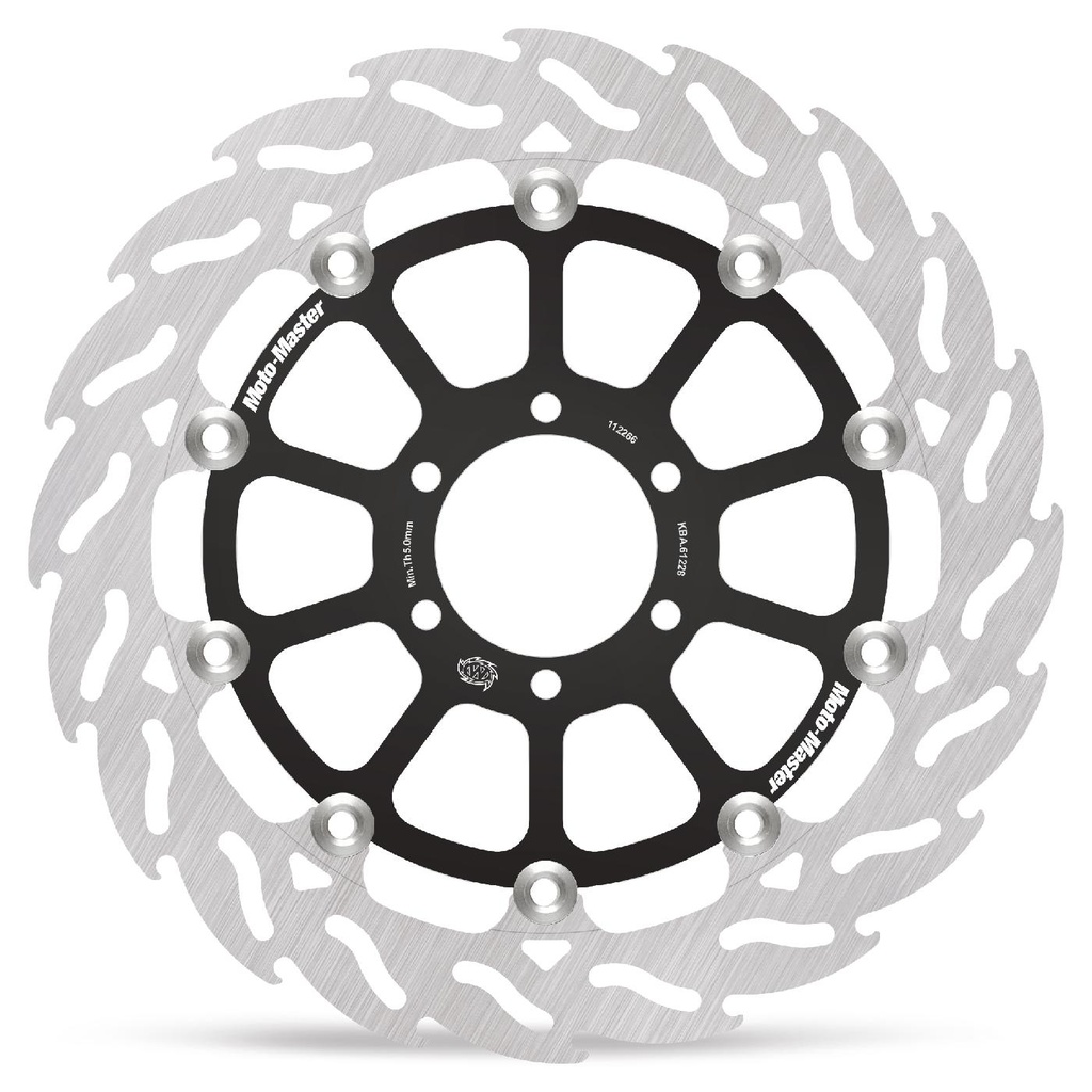 Moto-Master : Racing Flame Road disc | Floating | Front | Right | Ducati: Monster 620/695, Monster 800 S2R, Multistrada 620