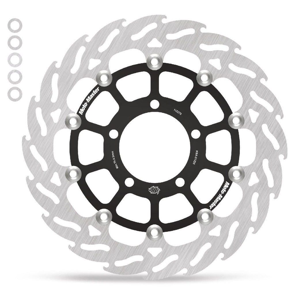 Moto-Master : Flame Road disc | Floating | Front | Left | Triumph: Bonneville