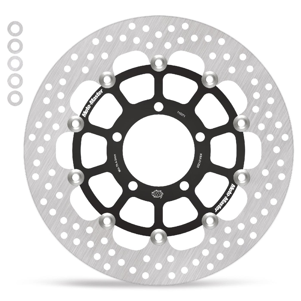 Moto-Master : Halo Road disc | Floating | Front | Left | Triumph: Bonneville