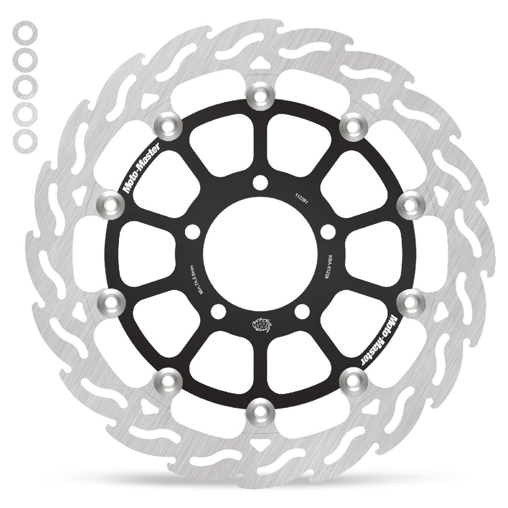 Moto-Master : Racing Flame Road disc | Floating | Front | Left | Kawasaki: ZX10 2016->