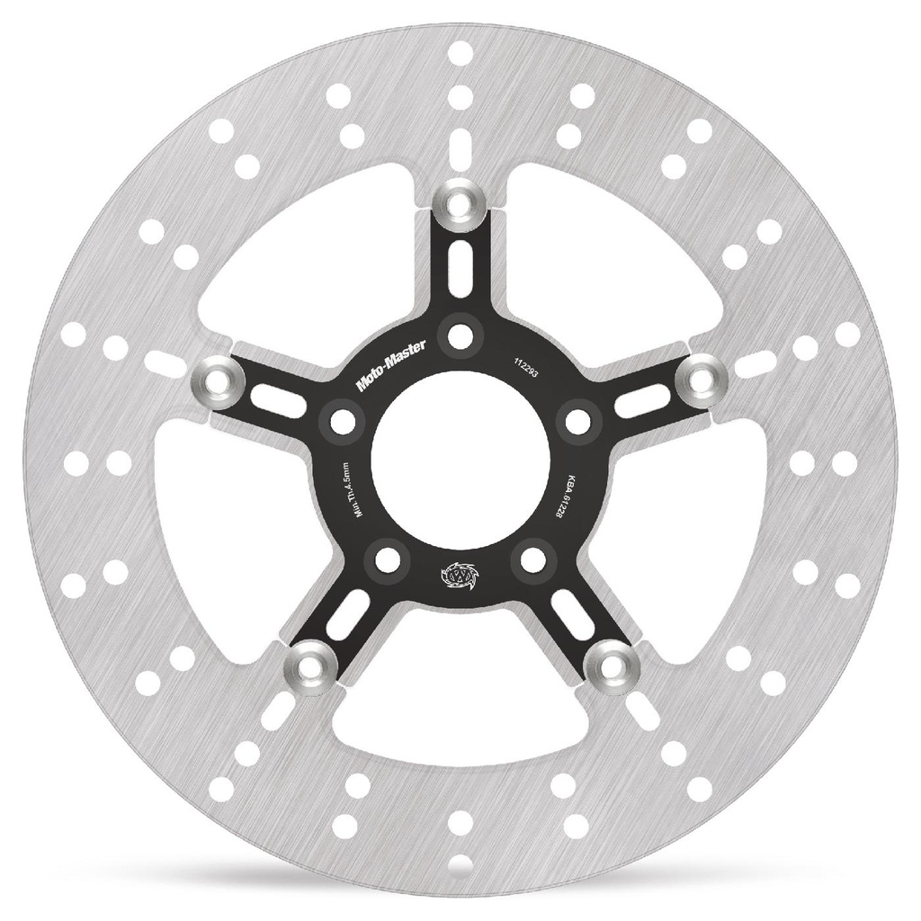 Harley Adrian Sport floating disc alu carrier black Ø292 (8.7mm holes)