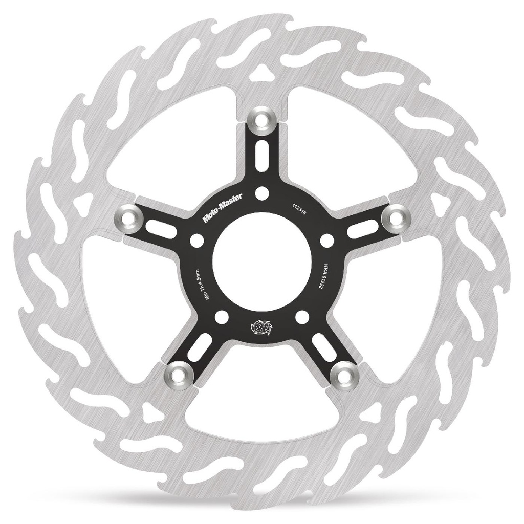 Harley Flame floating disc alu carrier Ø300 left (8.7mm holes, no counterbore)