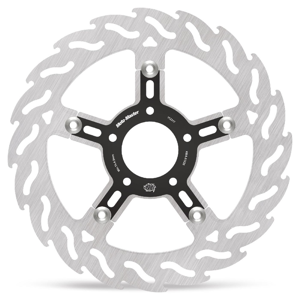 Harley Flame floating disc alu carrier Ø300 right (8.7mm holes, no counterbore)