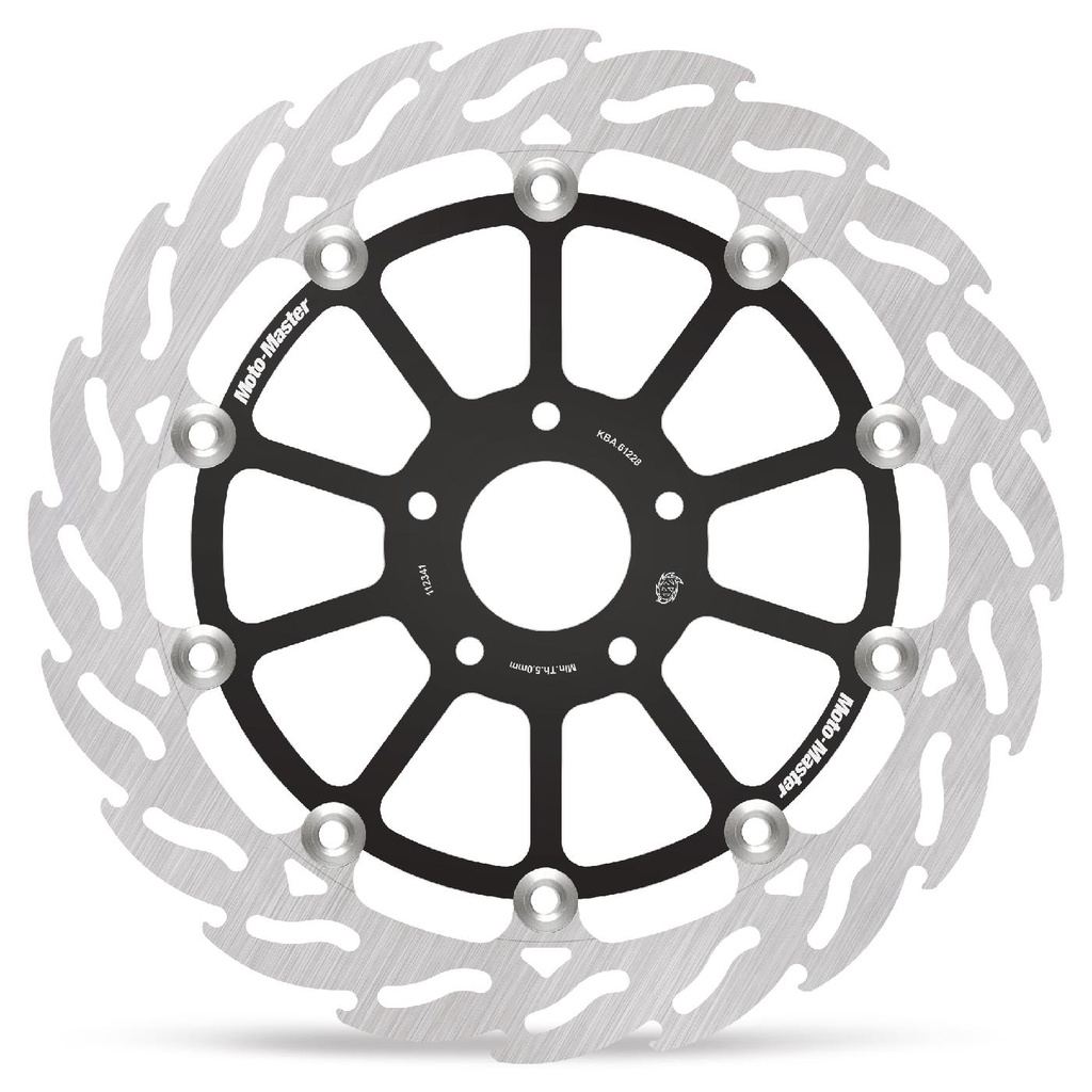 Moto-Master : Racing Flame Road disc | Floating | Front | Left | KTM: 690 Duke, 890 R