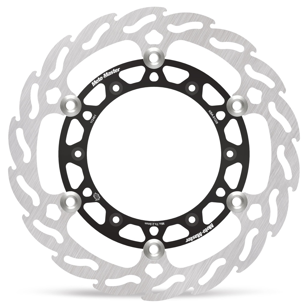Moto-Master : Flame MX disc | Floating | Front | Ø260mm | Black | Yamaha, Fantic, Suzuki