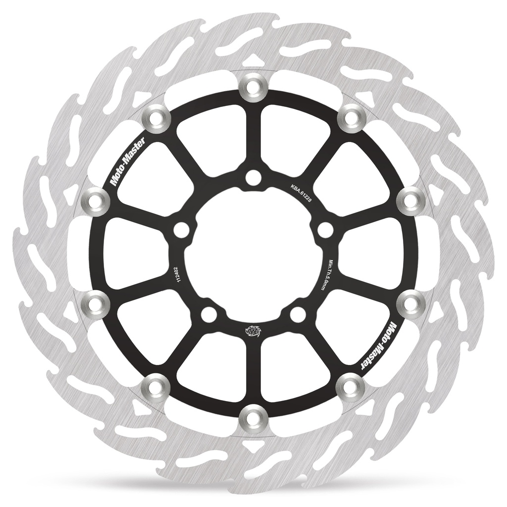 Moto-Master: Flame Road disc | Floating | Front | Left | Triumph: Speed Triple, Rocket, Tiger, Scrambler