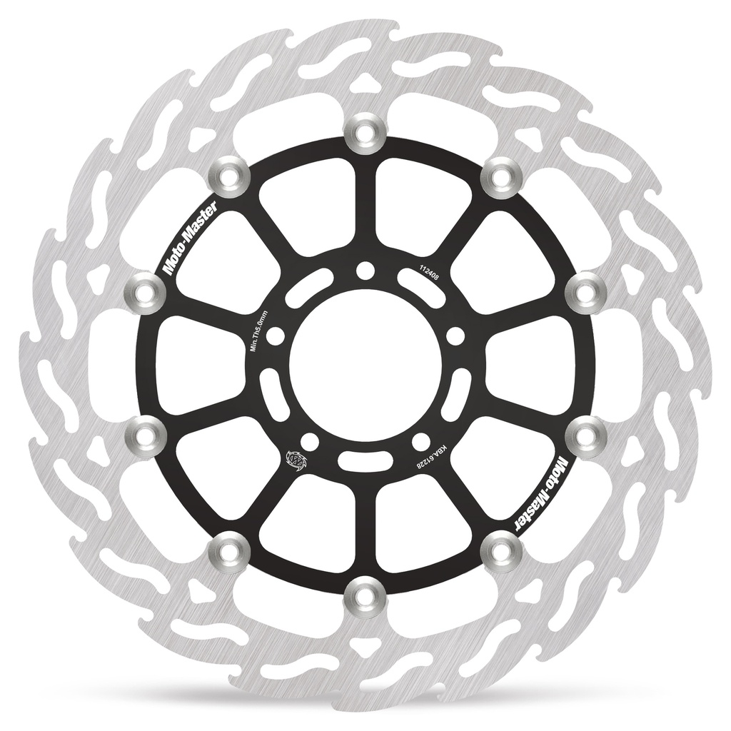 Moto-Master : Racing Flame Road disc | Floating | Front | Left | Ducati: Hypermotard 698