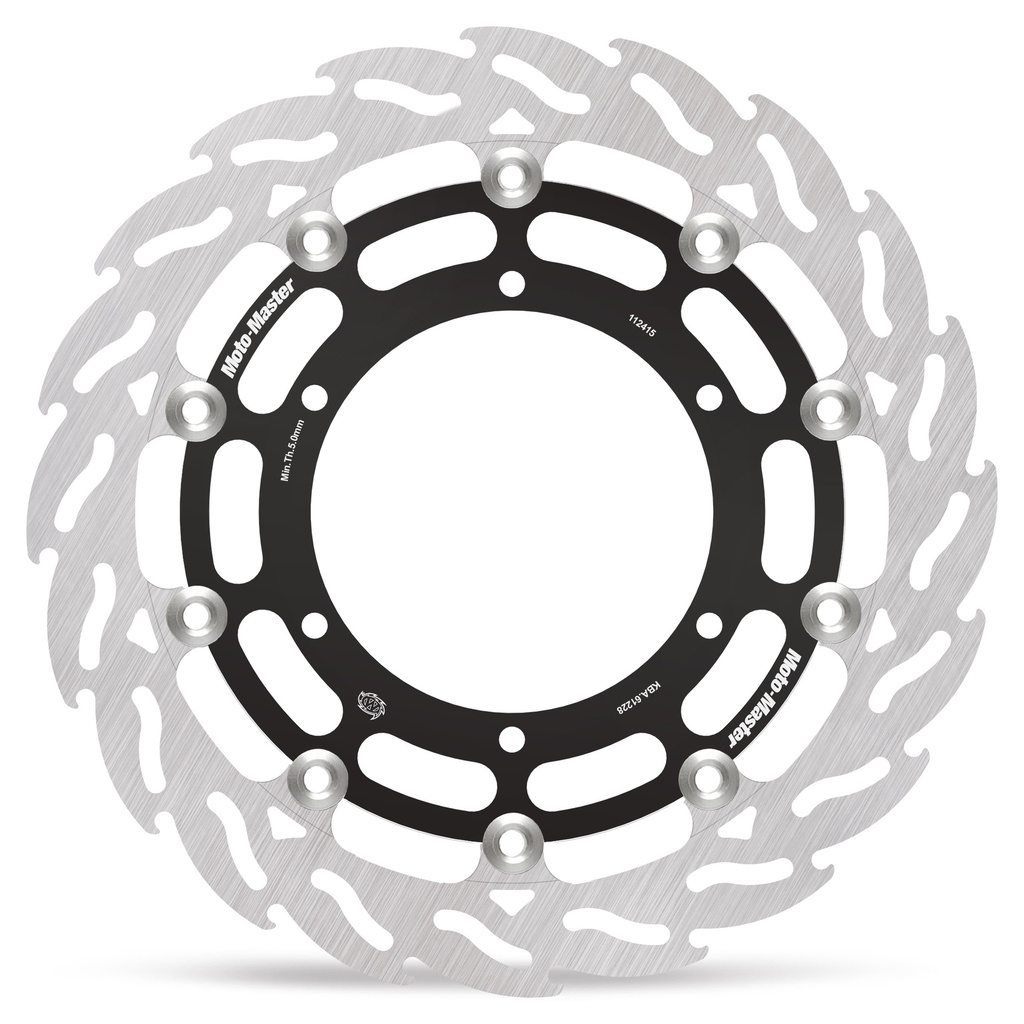 Moto-Master: Racing Flame Road disc | Floating | Front | Right | Yamaha: YZF R7, FJR1300/ABS, MT-01