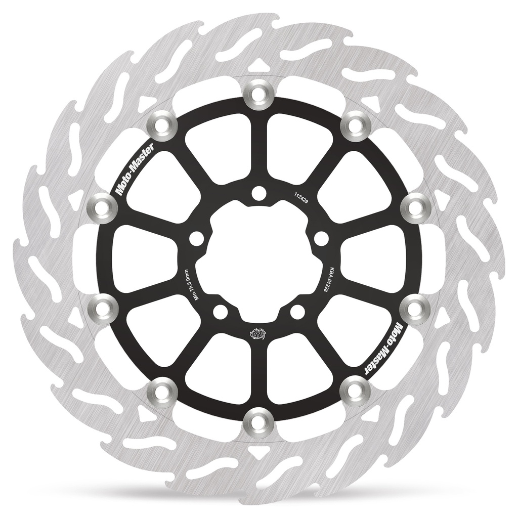 Moto-Master : Racing Flame Road disc | Floating | Front | Left | KTM: 990 Duke 2024