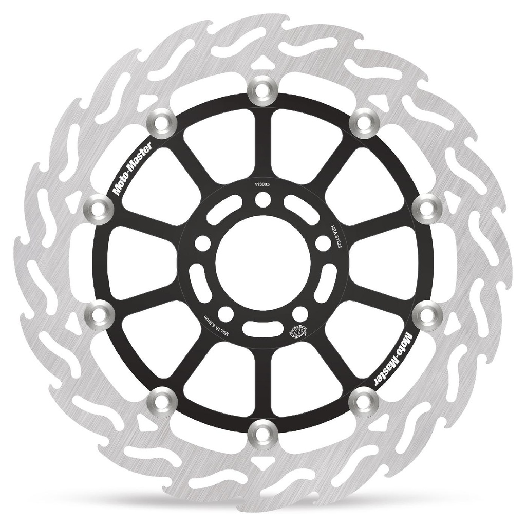 Moto-Master : Flame Road disc | Floating | Front | Left | Kawasaki: ZXR 750, ZZR 1100-1200
