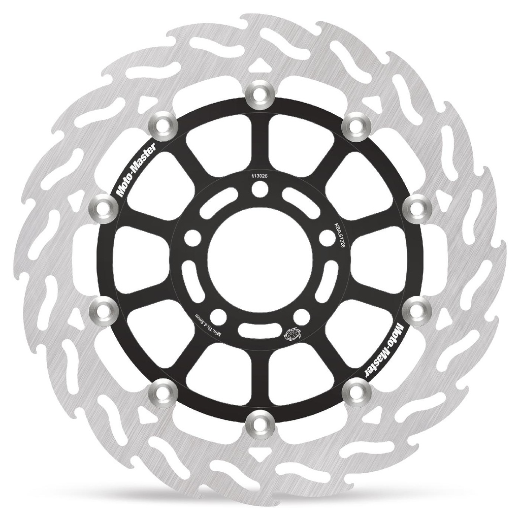 Moto-Master : Flame Road disc | Floating | Front | Right | Suzuki: RG125, RGV250 Gamma, GSX750/1200