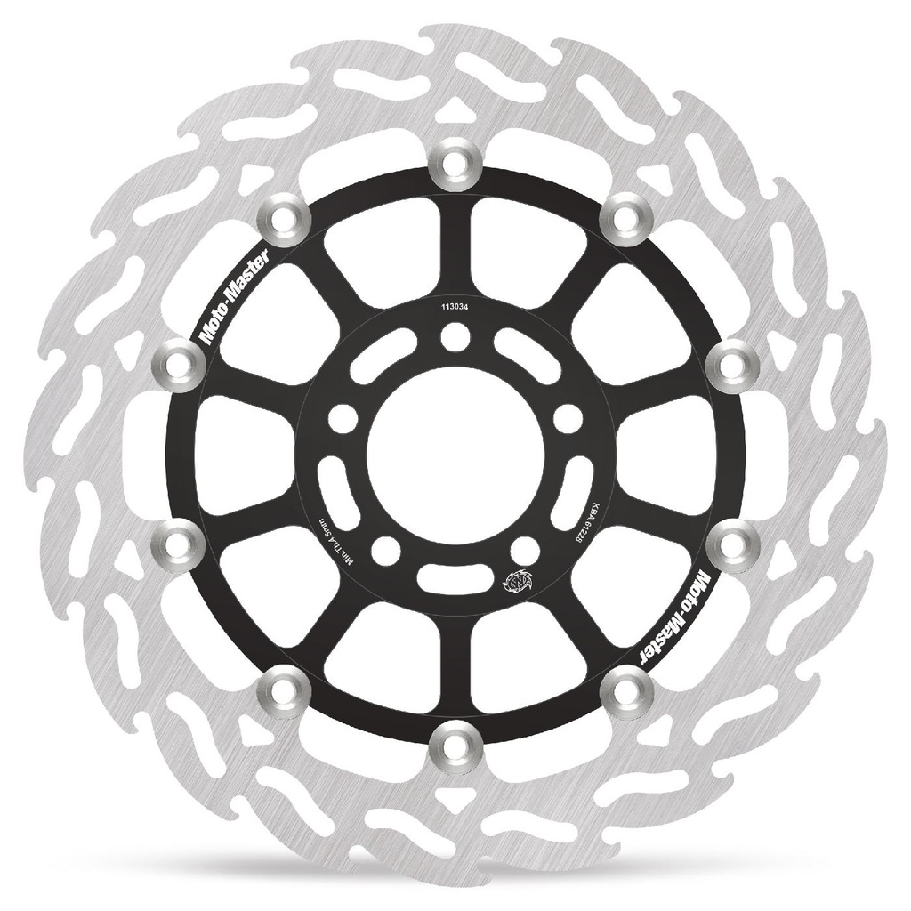 Moto-Master : Flame Road disc | Floating | Front | Right | Kawasaki: ZX-6R, ZX-9R