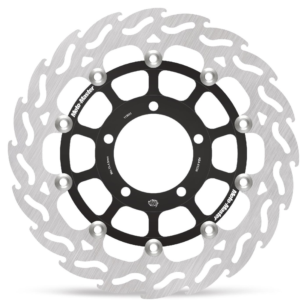 Moto-Master : Flame Road disc | Floating | Front | Left | Triumph: Daytona 675, Street Triple 675/R