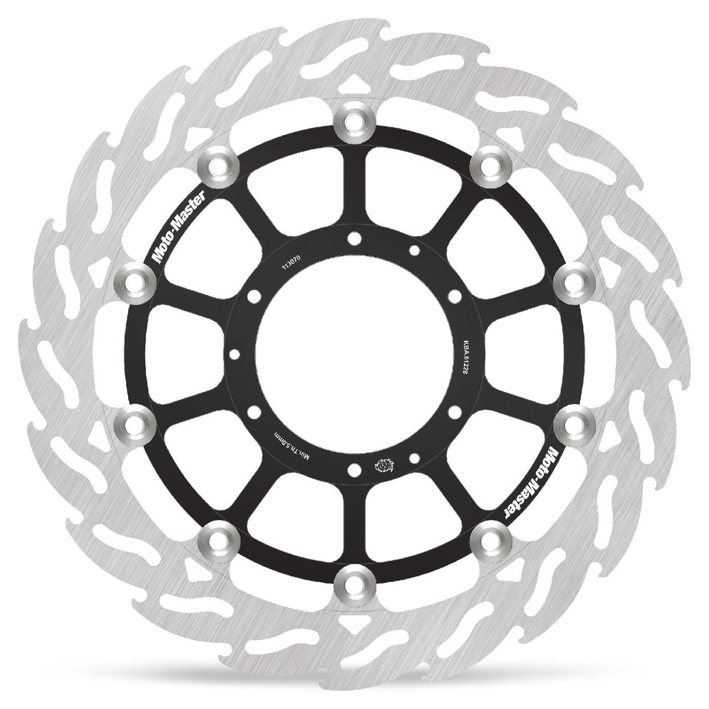Moto-Master : Racing Flame Road disc | Floating | Front | Left | Honda: CBR1000 2008