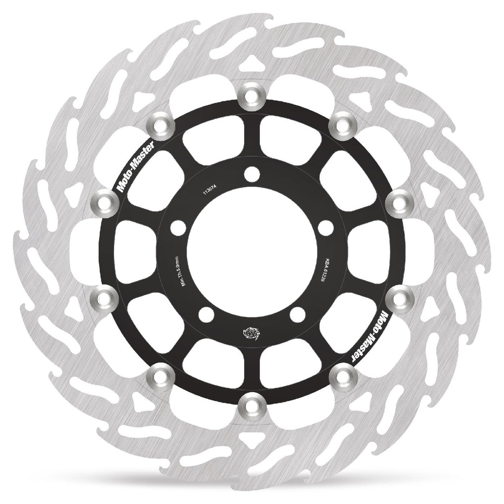 Moto-Master : Racing Flame Road disc | Floating | Front | Left | Triumph: Daytona 675 2007