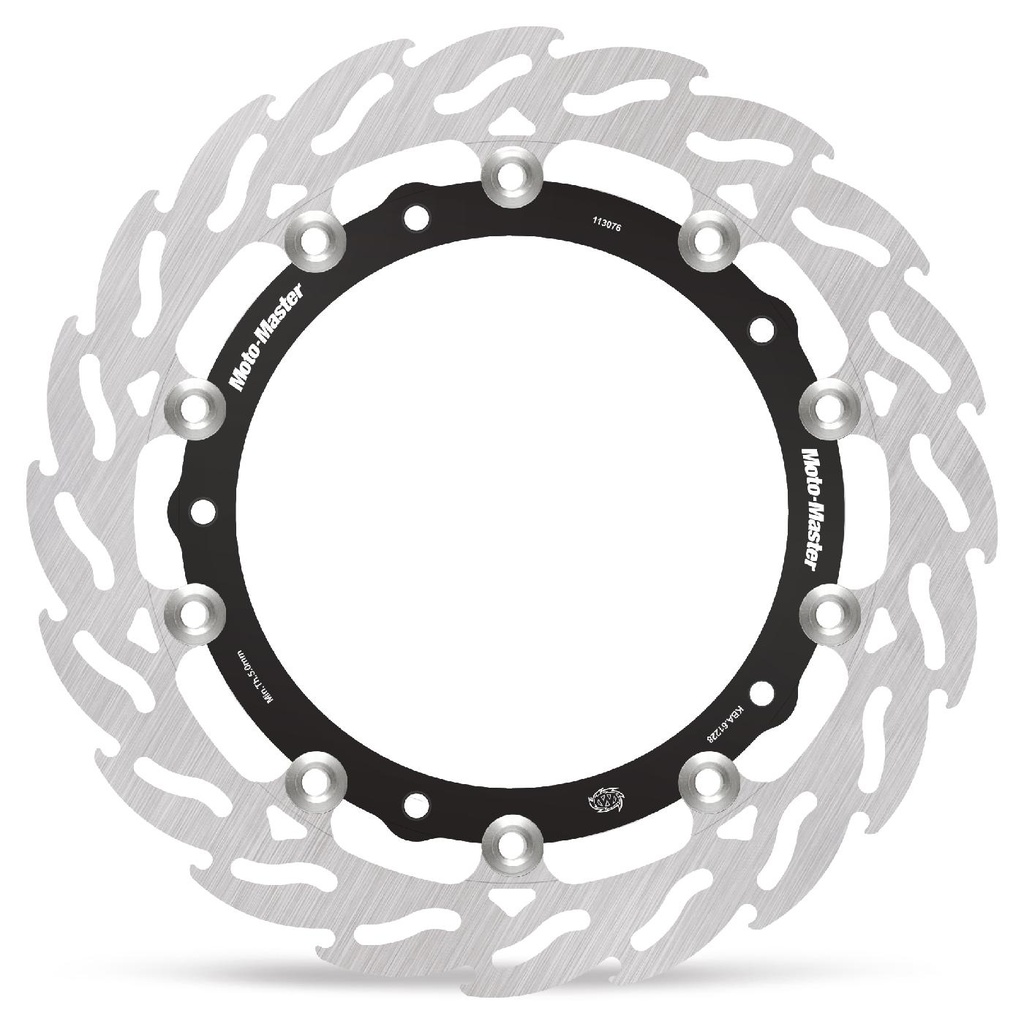 Moto-Master : Racing Flame Road disc | Floating | Front | Left | BMW: S1000RR