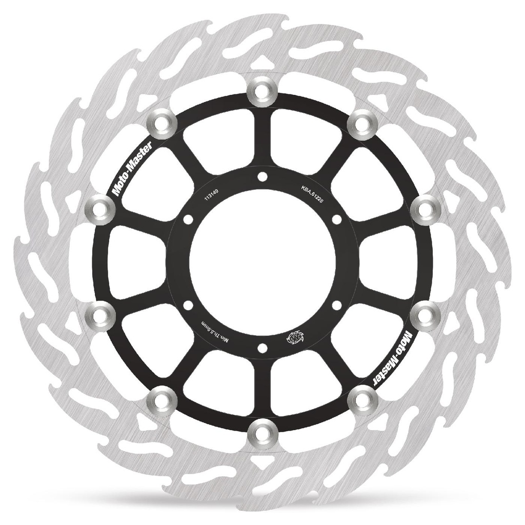 Moto-Master : Racing Flame Road disc | Floating | Front | Left | Honda: VTR 1000 SP1 & SP2
