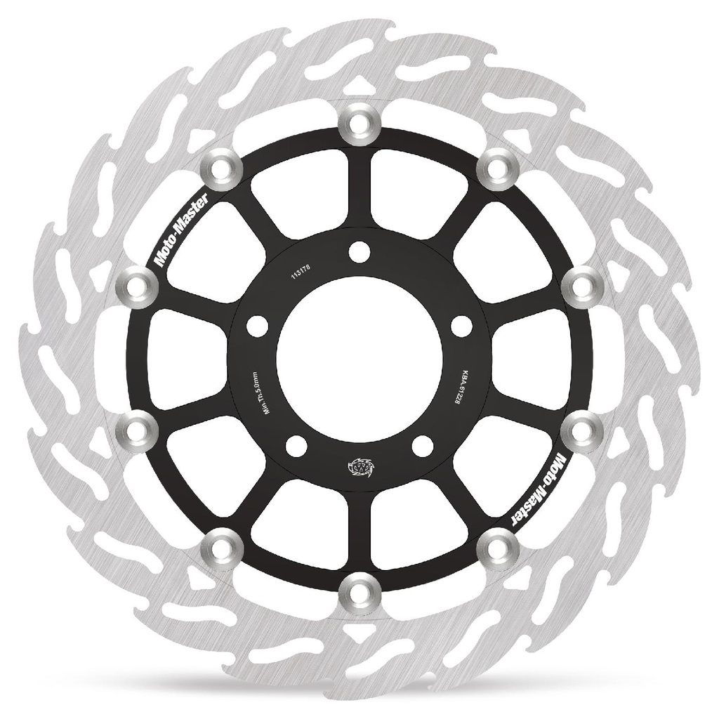 Moto-Master : Racing Flame Road disc | Floating | Front | Left | Triumph: Speed Triple, Tiger 1050, Tiger Sport