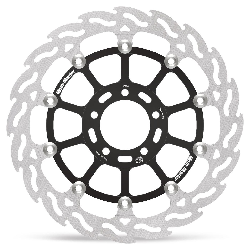 Moto-Master : Racing Flame Road disc | Floating | Front | Right | Kawasaki: ZX-10RR