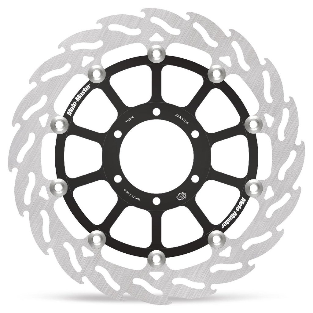 Moto-Master : Flame Road disc | Floating | Front | Right | BMW: S1000RR K67 2019> HP/Carbon wheel