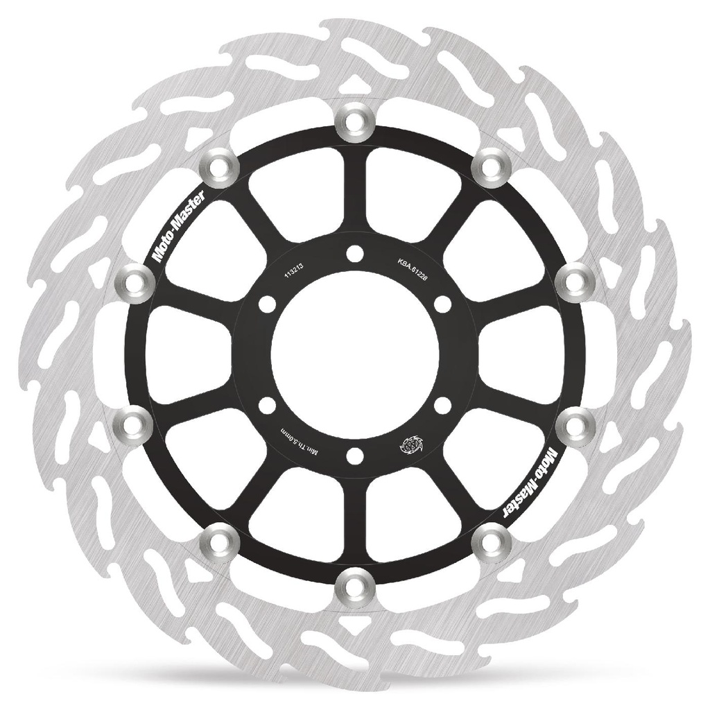 Moto-Master : Racing Flame Road disc | Floating | Front | Right | BMW: S1000RR K67 2019> HP/Carbon wheel
