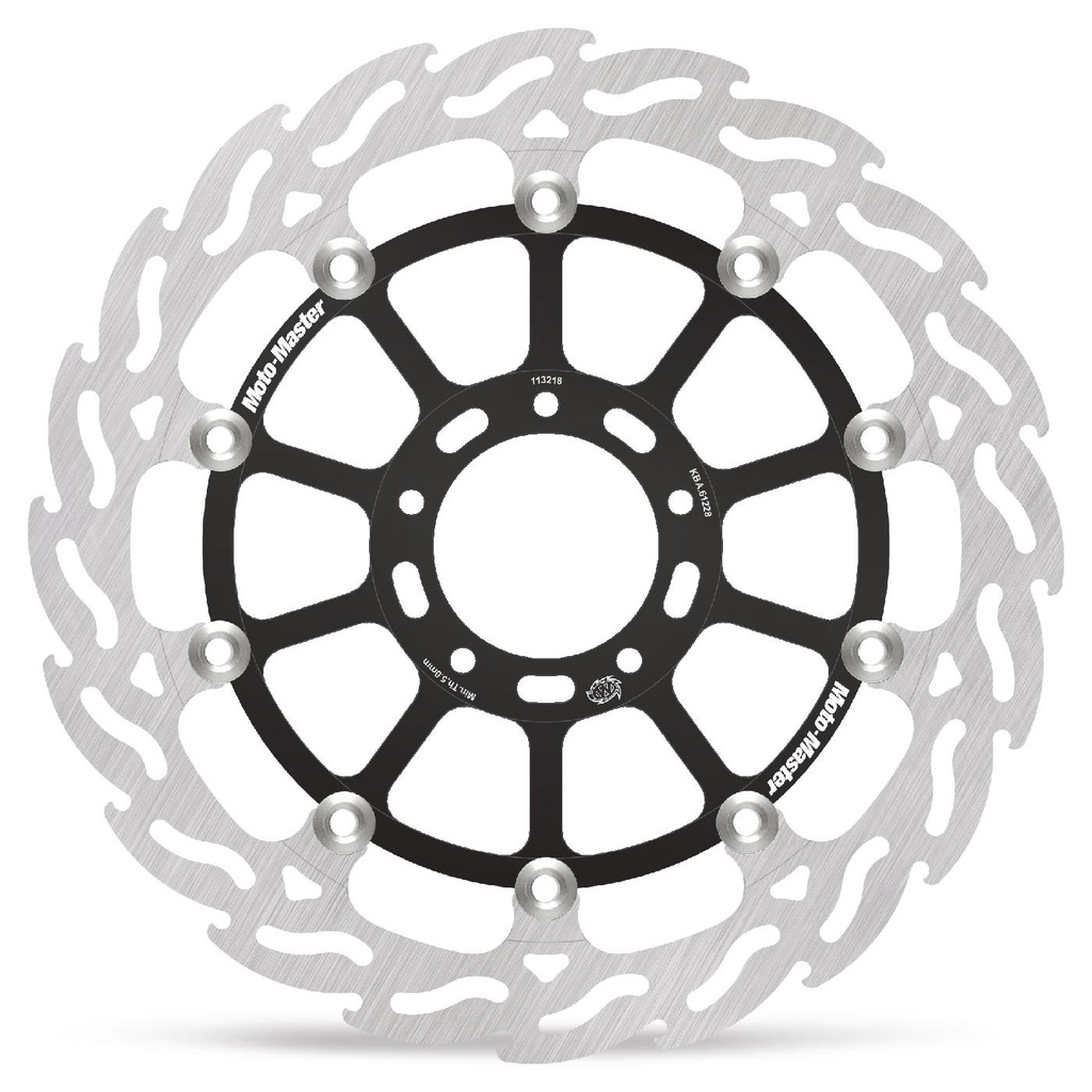 Moto-Master : Racing Flame Road disc | Floating | Front | Left | Ducati: Monster 1200 S/R, Multistrada 1200 , Multistrada 1260
