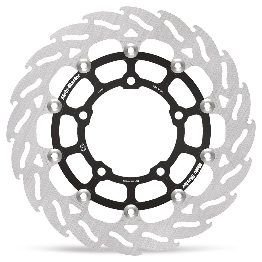 Moto-Master : Racing Flame Road disc | Floating | Front | Right | Honda: CBR 650R