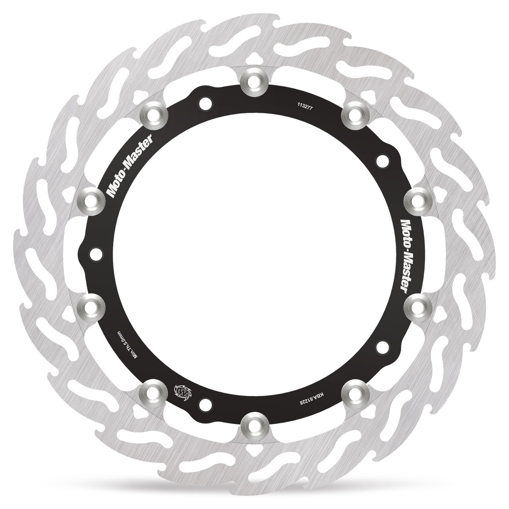 Moto-Master : Racing Flame Road disc | Floating | Front | Left | BMW: R1300GS Cast/Spoke wheel