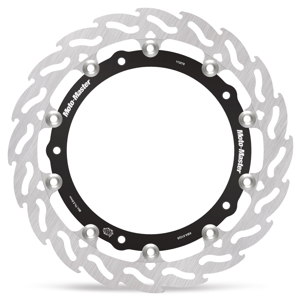 Moto-Master : Racing Flame Road disc | Floating | Front | Right | BMW: R1300GS Cast/Spoke wheel
