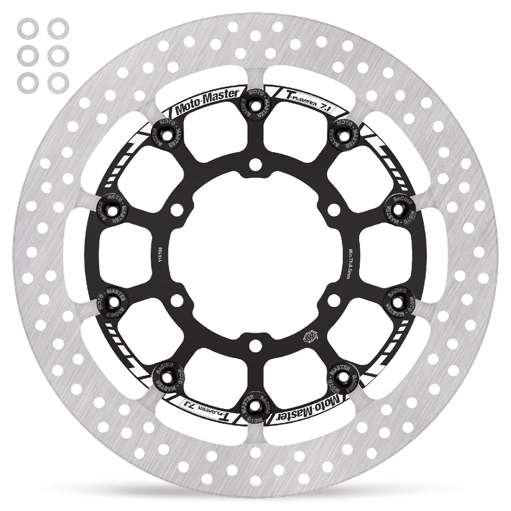 Moto-Master : Halo T-floater disc | Floating | Front | Ø320x7.1x30.0mm | Suzuki: GSX-R 1000