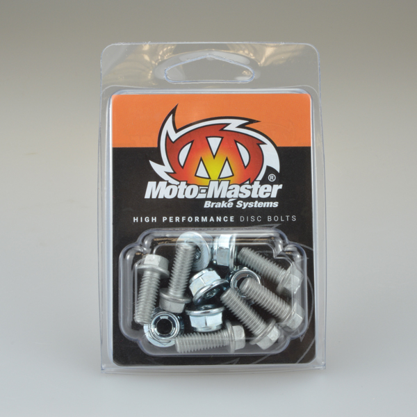 Moto-Master :  Set of bolts M6x16 hexagon head + M6 steel locking nut (6pcs)