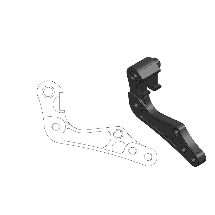 Moto-Master : Adapter | Front | For Ø270mm | Black | BMW, KTM, Husaberg