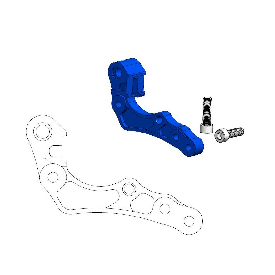 Moto-Master : Adapter | Front | For Ø260mm | Blue | KTM, Husqvarna