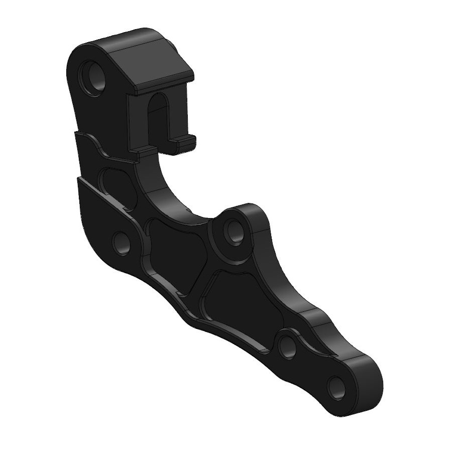Moto-Master : Adapter | Front | For Ø298mm | Black | KTM Braktec