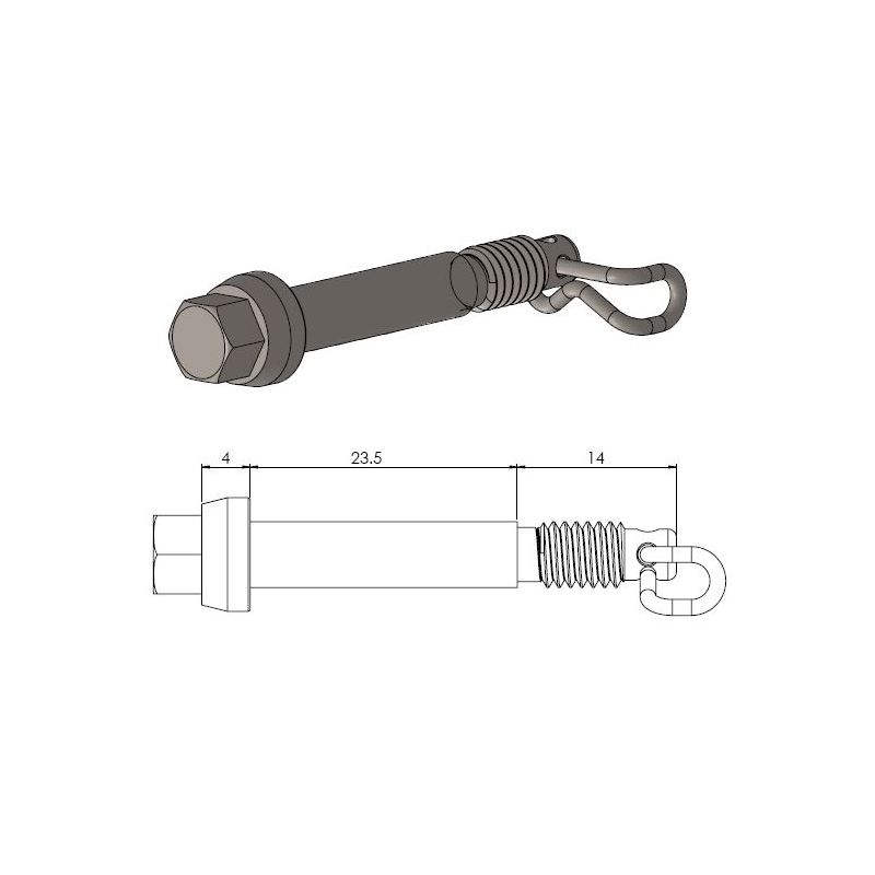 Moto-Master brake pad pin