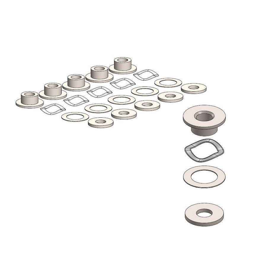 Moto-Master :  BMW fitting kit for OEM riveted 5.0mm 12/2007->