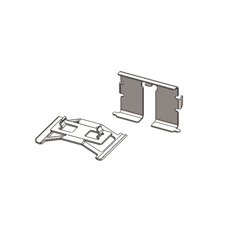 Retaining plate set rear: Brembo