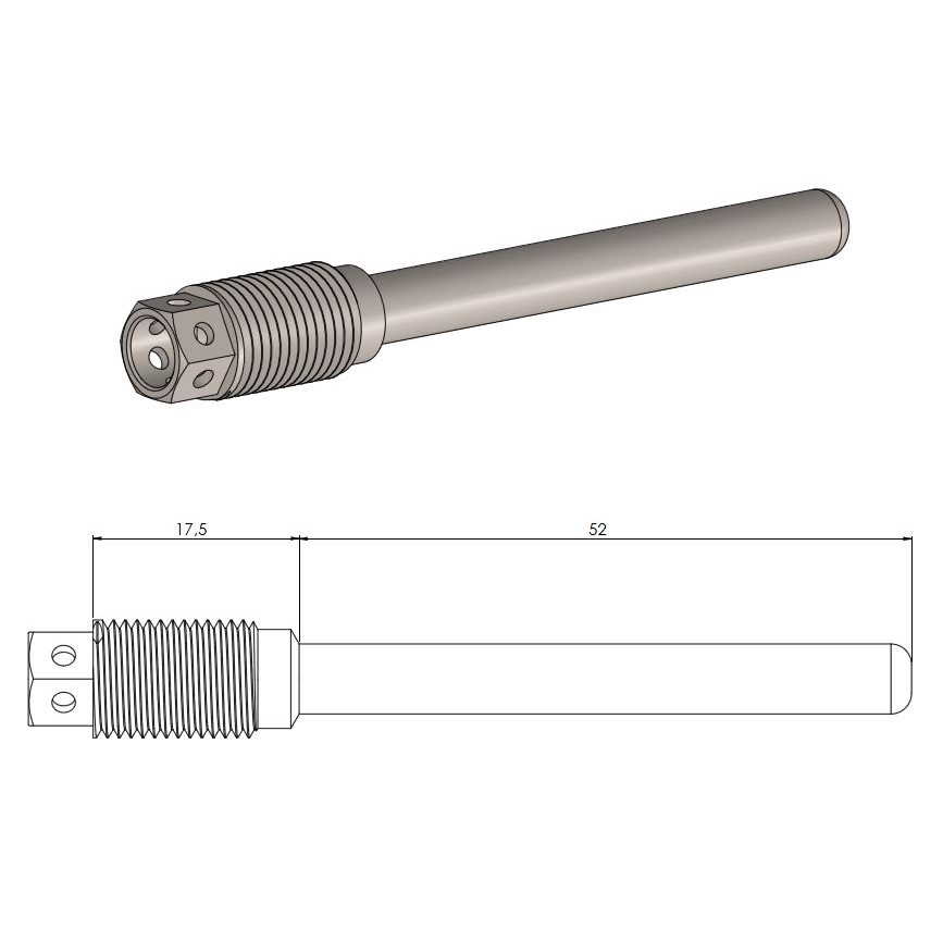 [213122] Moto-Master: Brake pad pin | Race drilled |  Kawasaki, Suzuki, Yamaha