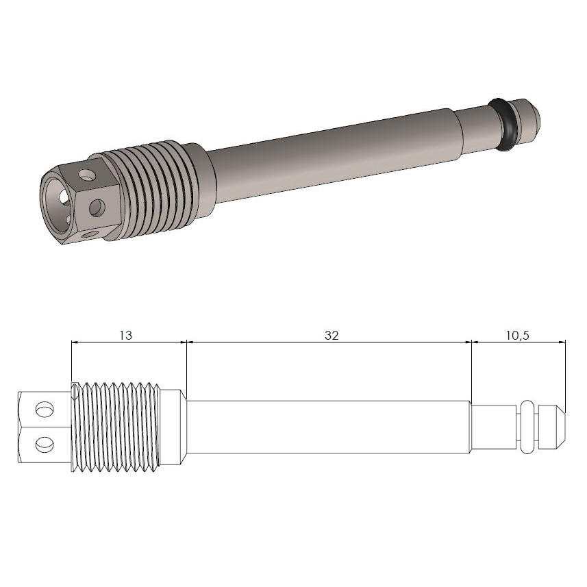 [213125] Moto-Master: Brake pad pin | Race drilled |  Honda