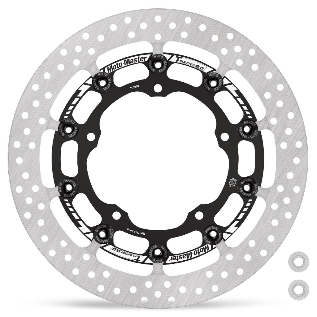 Moto-Master: Halo T-floater disc | Floating | Front | Ø320x6.0x34.0mm | Yamaha: R6, R1 (Incl. spacers)